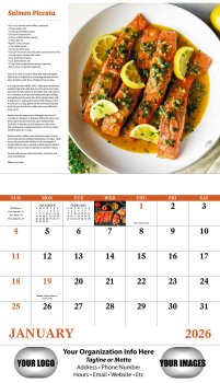 (image for) Delicious Dining Stapled Wall Calendar #7231