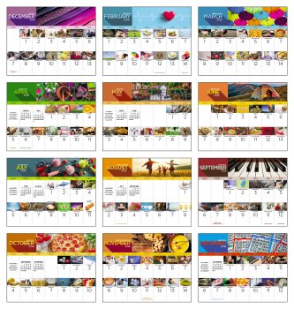 (image for) National Day Wall Calendar Stapled Binding #7232