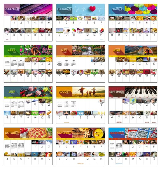 (image for) National Day Wall Calendar Stapled Binding #7232