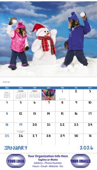 (image for) Monkey Mischief Stapled Wall Calendar #7233