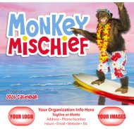 (image for) Monkey Mischief Stapled Wall Calendar #7233