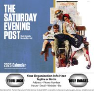(image for) Saturday Evening Post Norman Rockwell Wall Calendar-Stapled #7239