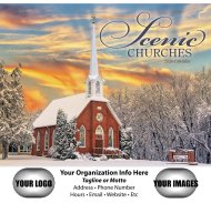 (image for) Scenic Churches Stapled Wall Calendar #7245