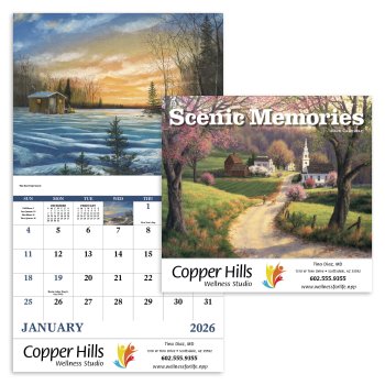 (image for) Scenic Memories Wall Calendar - Stapled - #7246