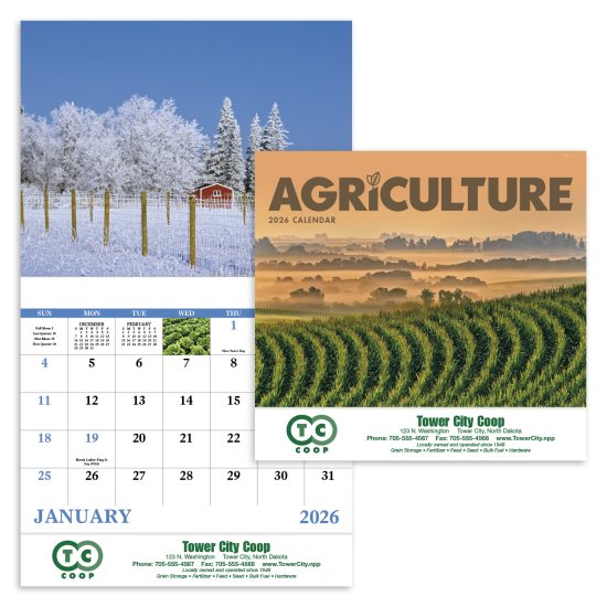 (image for) Agriculture Stapled Wall Calendar #7247