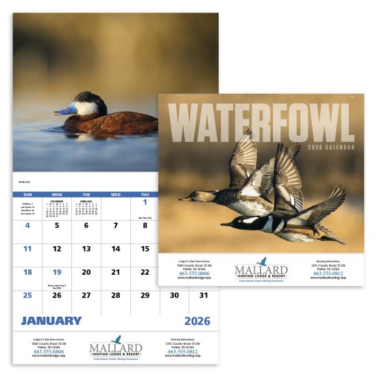 (image for) Waterfowl- Stapled Wall Calendar- #7248
