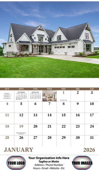 (image for) Welcome Home Stapled Wall Calendar #7249