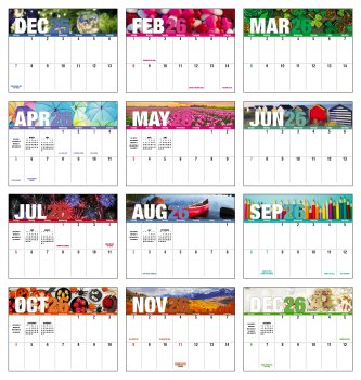 (image for) Big Block Seasonal Expressions- Stapled Wall Calendar - #7250  New for 2025! 