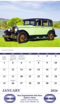 (image for) Antique Autos Stapled Wall Calendar #7257