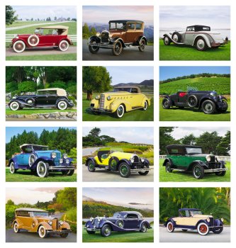 (image for) Antique Autos Stapled Wall Calendar #7257