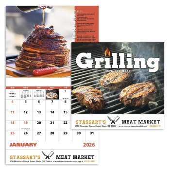 (image for) Grilling Wall Calendar - Stapled - #7262