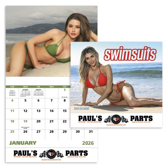 (image for) Swimsuits Stapled Wall Calendar #7265