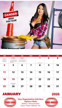(image for) Fantasy Builders Wall Calendar Stapled #7267