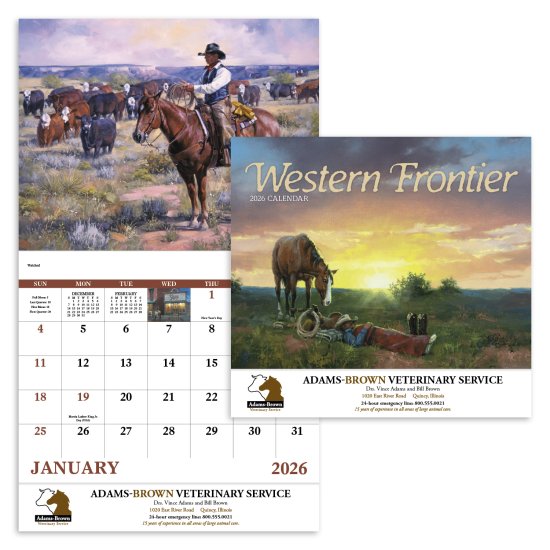 (image for) Western Frontier Stapled Wall Calendar #7271