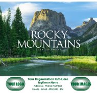 (image for) Rocky Mountains Stapled Wall Calendar - #7278 NEW ITEM FOR 2025!! 