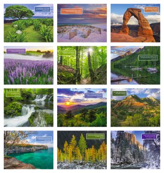 (image for) Inspirations For Life Stapled Wall Calendar #7279