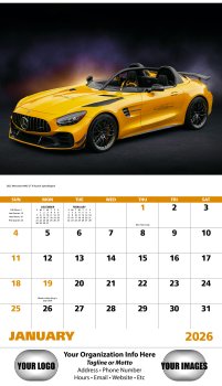 (image for) Exotic Sports Cars Stapled Wall Calendar - #7281
