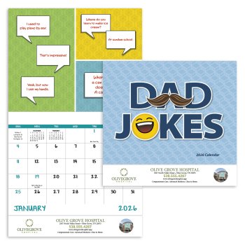 (image for) Dad Jokes! Stapled Wall Calendar #7282 NEW ITEM FOR 2025!! 