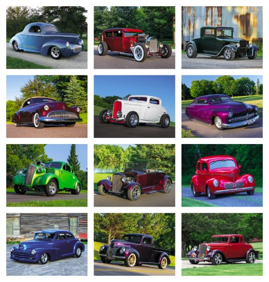 (image for) Street Rods Stapled Wall Calendar #7283