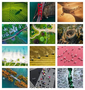 (image for) View From Above Stapled Wall Calendar #7284 NEW ITEM FOR 2025!! 