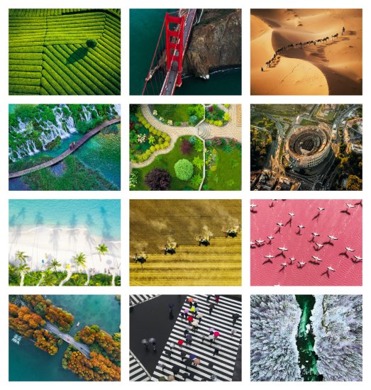 (image for) View From Above Stapled Wall Calendar #7284 NEW ITEM FOR 2025!! 