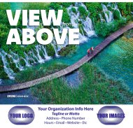 (image for) View From Above Stapled Wall Calendar #7284 NEW ITEM FOR 2025!! 
