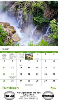 (image for) Mexico Spanish/English Stapled Wall Calendar #7287