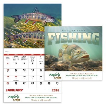 (image for) Fishing Stapled Wall Calendar #7299