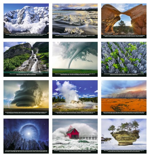 (image for) Power of Nature Stapled Wall Calendar #7303