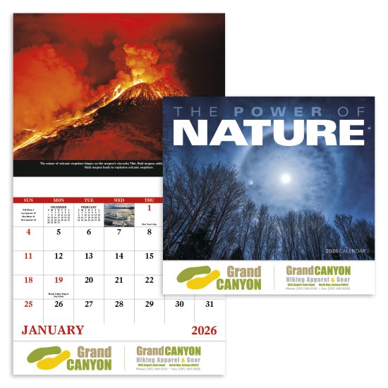 (image for) Power of Nature Stapled Wall Calendar #7303