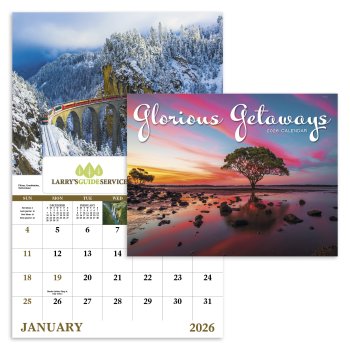 (image for) Glorious Getaways Wall Calendar- Window Ad #7525