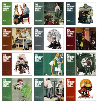 (image for) Saturday Evening Post Norman Rockwell Wall Calendar-Window Ad #7539