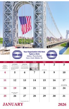 (image for) Celebrate America Wall Calendar-Window Ad #7569