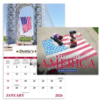 (image for) Celebrate America Wall Calendar-Window Ad #7569