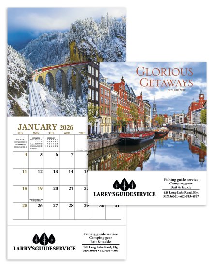 (image for) Mini Glorious Getaways 12-Month Wall Calendar- # 7726