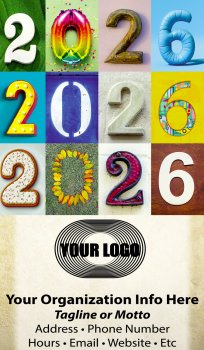 (image for) Colorful Impressions Monthly Pocket Planner Full Color - #8002