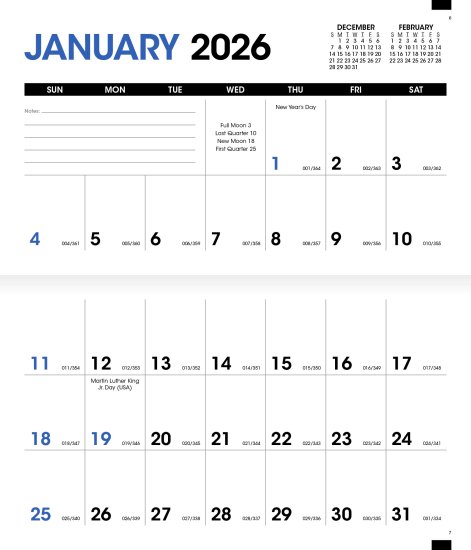 (image for) Colorful Impressions Monthly Pocket Planner Full Color - #8002