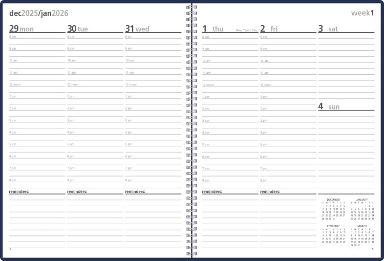 (image for) Monthly & Weekly Planner - #8105