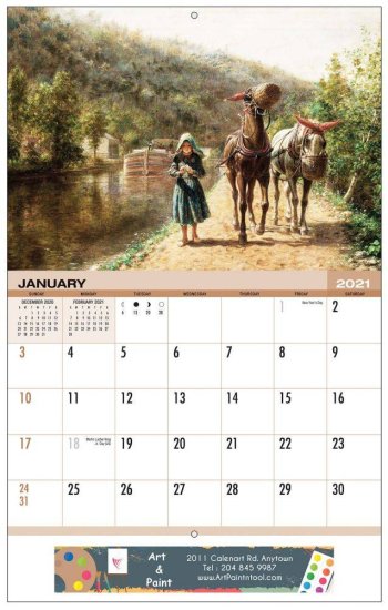 (image for) Country Living 14 Month Full-size Wall Calendar- #4330