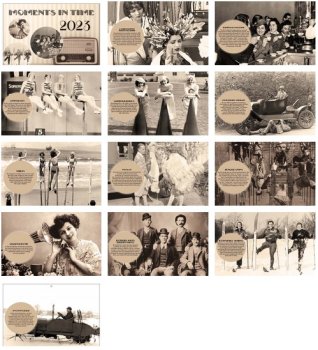 (image for) Moments In Time 14 Month Full-size Wall Calendar- #4625