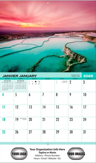 (image for) World Scenic 14 Month Full Size Wall Calendar- #4650U
