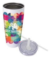 (image for) Koozie® Built-in Straw Vacuum Tumbler - 30 oz. Full Color #46411