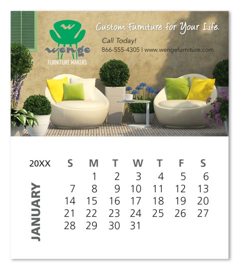 (image for) Business Card Calendar Magnet #MGBCCL