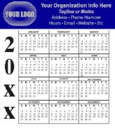 (image for) 20 Mil Calendar Magnet #MGCLL20