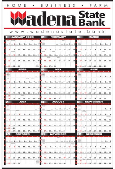 (image for) Year-in-View® Two Color Production Planner - #8193C