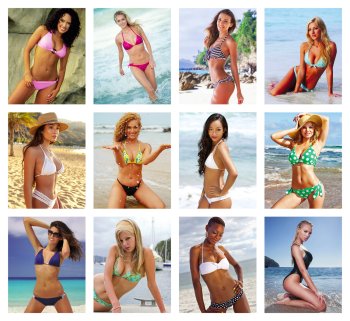 (image for) Sunshine Girls Press-N-Stick- #V8890