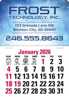 (image for) Full Color Standard Press 'N Stick Calendar - V7871 (Previously #5333)
