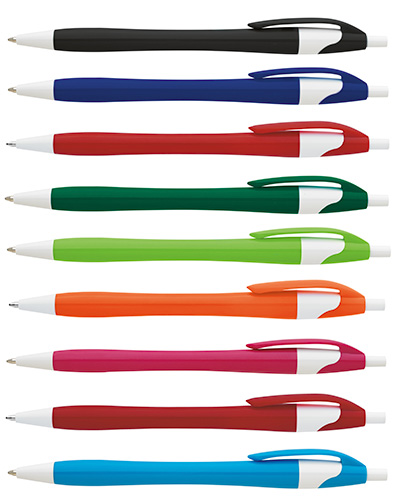 (image for) Contoured Click Pen - Color Barrel #LC55732  !!HOLIDAY SPECIAL!! 