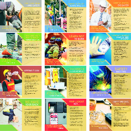 (image for) Industrial Safety 12 month Wall Calendar- #5200U