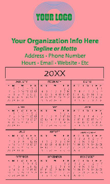 (image for) 20 Mil Calendar Magnet #MGCLL20